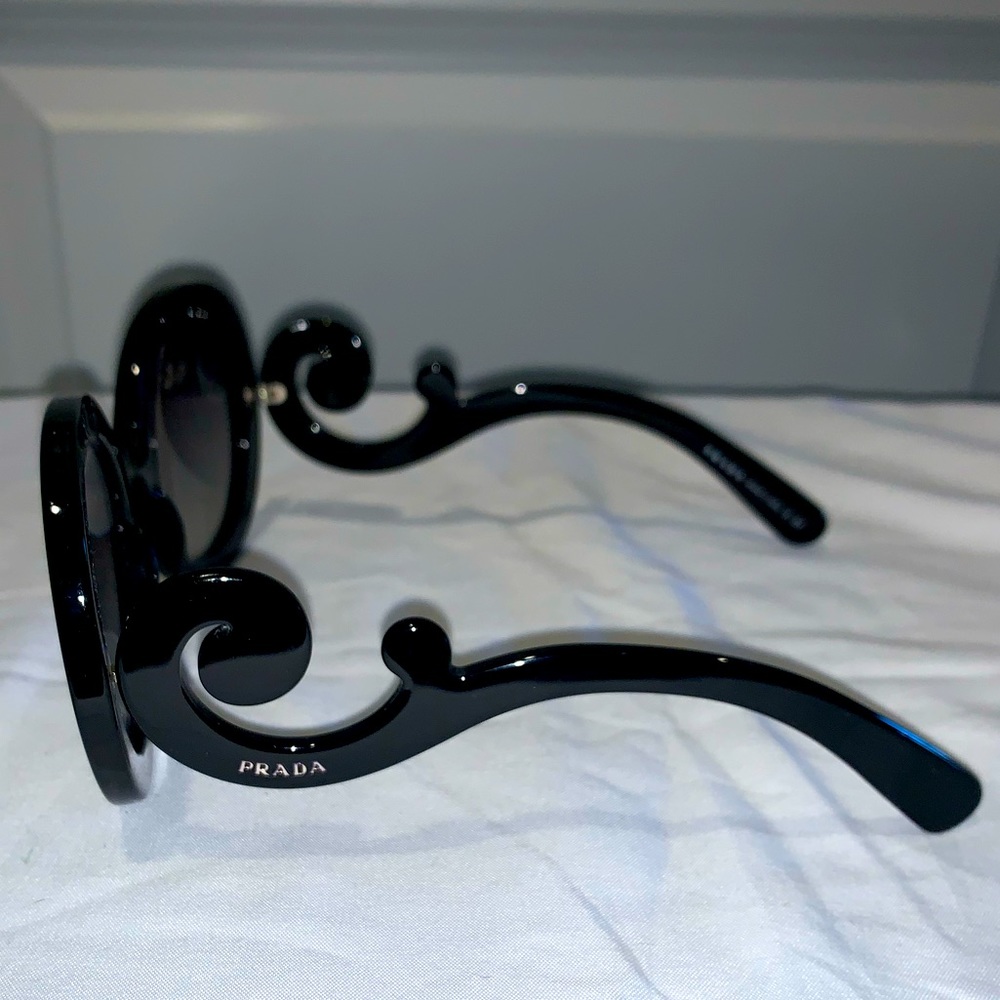PRADA LIKE NEW Round Baroque Oversized Gradient Sunglasses